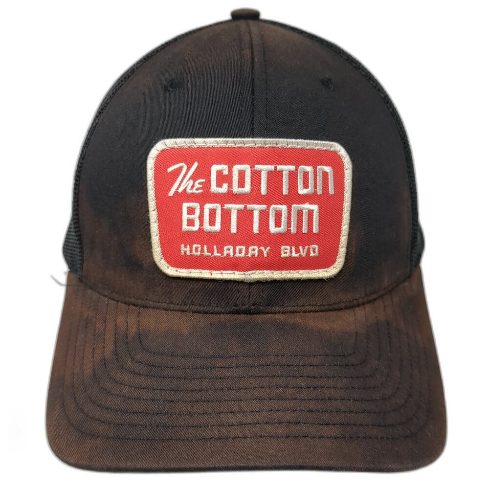 The Cotton Bottom Holladay Blvd Snapback Trucker Hat Black One Size Richardson